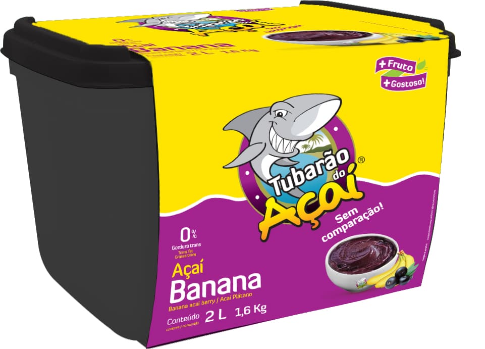 Açaí com banana 2 litros